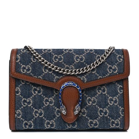 gucci denim wallet on chain|gucci small wallet price.